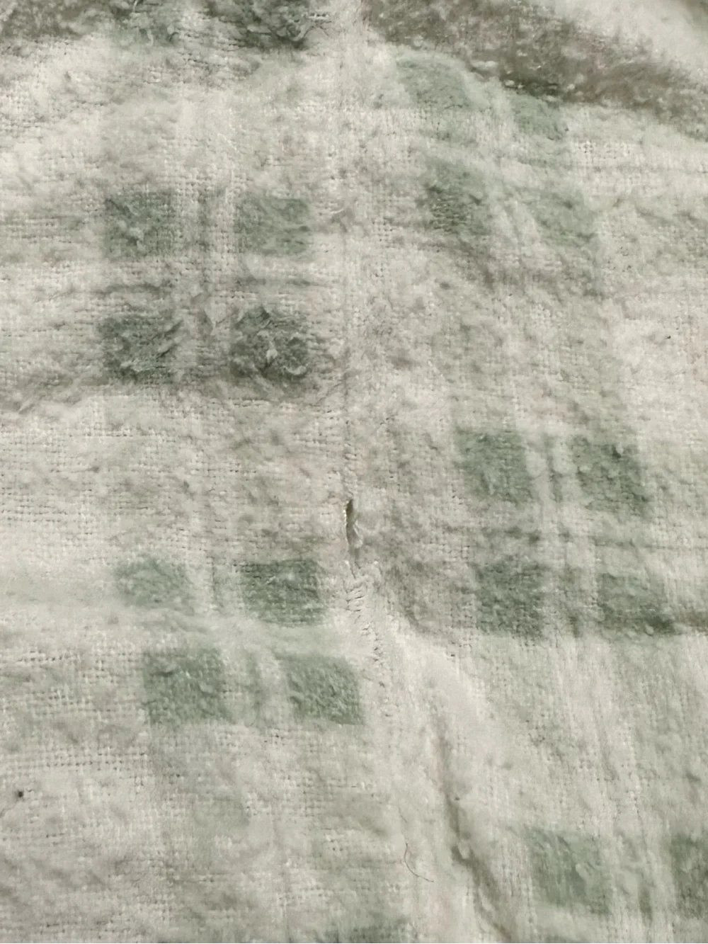 Laura Ashley Pale Green and White Plaid Cotton Bedding